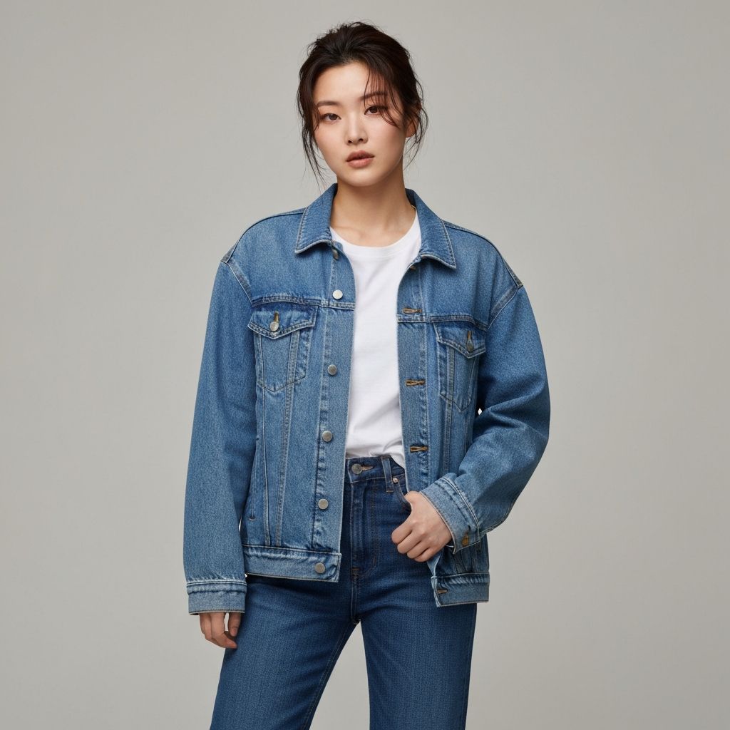 오버사이즈 데님 재킷